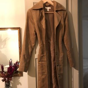 H & M camel trench coat